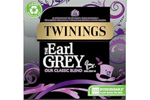 Twinings Earl Grey Full & Fragrant Earl Grey Tea Bags, Large Pack, 120 Biodegradable Tea Bags