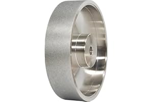 GYTYCATAH CBN Grinding Wheel, Dia 6" x 1.5" Wide with 1/2" Arbor, Diamond Grinding Wheel for Sharpening High Speed Steel, Grit 320