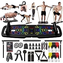 Pink Push Up Board 9-in-1 Push Up Board System With Resistance
