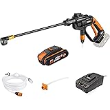 WORX WG620E.6 20V Cordless 22 Bar Hydroshot Portable Pressure Washer with 2.0 Ah Battery, PowerShare, 120 L/H Compact Pressur