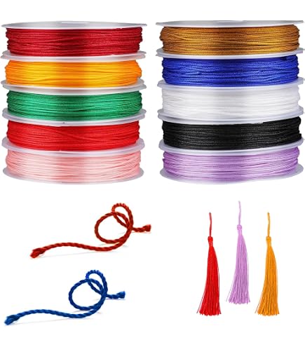 thumbnail image 2 of Pandahall 25 Rolls Black Elastic Jewelry Cord - 0.8mm Stretch Bracelet String 2 of 11