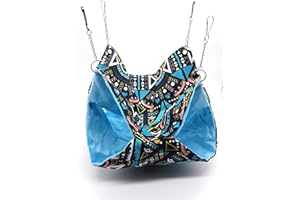 RatsLive® Nagetier - Amaca per ratti, criceti, cincillà e scoiattolo, 35 x 35 cm, colore: Nero