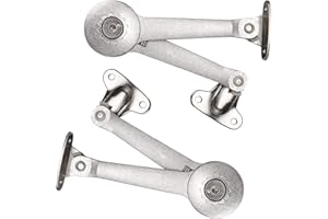 STARVAST 2 Pack Lid Support Hinge with Soft Close, Adjustable Lift up Stay Support Buffer Hinge Toy Box Hinge Support Drop Lids of Cabinet Support 40lb/2pcs