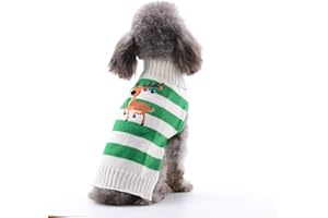 ABRRLO Costume per cani, abbigliamento per cani, pullover in cotone per feste, per Natale, inverno, maglione per cane, costume per animali domestici, alla moda, per vacanze, feste, regalo per cane