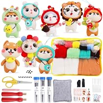 Walopola Kit Feltro Ad Ago Per Principianti – Set Animali In Lana, Con Strumenti, Accessori Fai Da Te - 5