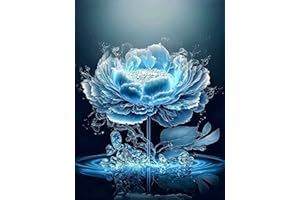 KUIZHEN 5D DIY Diamond Painting Kits, Full Drill Diamond Malerei Kunsthandwerk, Kristall Strass Kreuzstich Stickerei Gemälde für Zuhause Wanddekoration 30 x 40cm