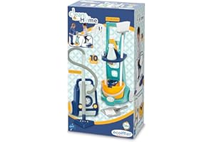 Jouets Ecoiffier - 2770 - Chariot Ménage avec Aspirateur - Dès 18 Mois - Origine France Garantie