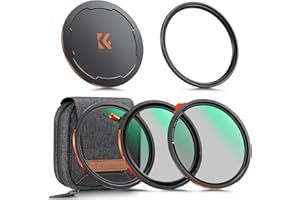 K&F Concept Nano-Xcel 67mm Filtros Magnéticos，Filtro Polarizador Circular + Filtros Variable ND2-32 + Filter Black-Mist 1/4 + Anillo de Adaptador Magnético + Tapa de Metal Magnético