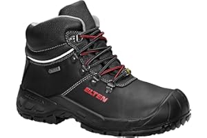 ELTEN Mężczyźni Elten Sicherheitsschuhe Renzo Gtx Xw Mid Esd S3, Herren, Leicht, Schwarz, StahlkappeGTX XW ESD S3 buty ochronne