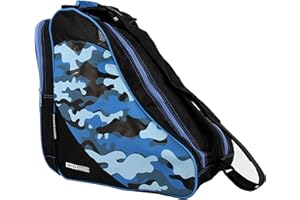 UNITED SKATES Camo Blue Roller Skate Bag, Ice & Skate Bag, Inline Skate Bag for Kids & Adults Roller Skate Carry Bag, Fits up to Size 9 Skates