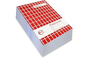 EUROXANTY Facturas | Hojas calcantes | Talonario de facturas | Documentos de venta | Original y copia | 40 hojas por talonario | 20,5 x 14,5 cm | (12)