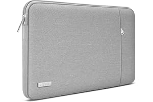 TECOOL 15 15,6 Pouces Pochette Ordinateur Portable pour 15,6" HP Lenovo Dell Acer ASUS Chromebook Samsung Notebook, Protection Housse PC Portable 15.6 Pouces Sacoche Ordi, Gris