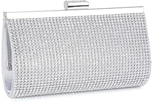 BAIGIO Damen Clutch Elegant Abendtasche Brauttasche Clutch mit Abnehmbarer Kette Formal Handtasche für Hochzeit Party Prom