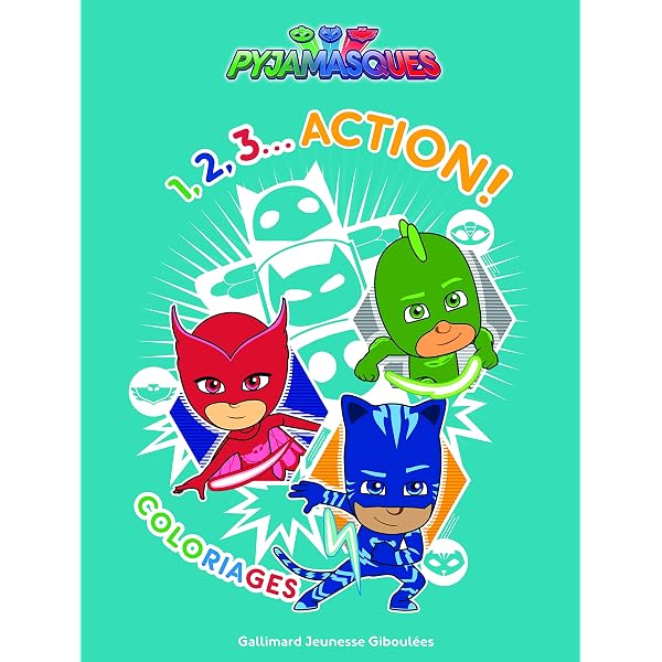 Sac à Dos PJ Masks Enfants - Yoyo, Bibou, Gluglu - Multicolore, 37x27x8 Cm - Polyester