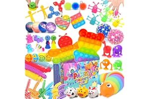 Fidget Sensory Toy 50 Pack, LESONG Fidget Toys Sensory Toy Pack for Kids and Adults, Party Bag Fillers Fidget Box for Anxiety Relief, Sensory Toys for Autism ADHD