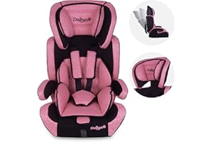 Daliya mitwachsender Autokindersitz Autositz Kinderautositz 9-36kg Gruppe 1+2+3 ECE R 44/04 Rosa - Schwarz