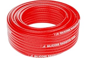AP AUTOMOTIVE 8mm ID Silicone 2 Ply Heater Radiator Hose 1 Metre Length Red
