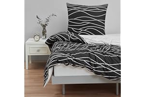 Mixibaby Bettwäsche Bettgarnitur Bettbezug Baumwolle 135x200 155x220 200x200 200x220 Modern, Größe:135 x 200 cm, Design Bettwäsche:Disteln D37