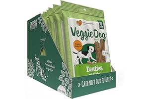 Green Petfood VeggieDog Denties (13 x 180 g) | Adult | Premium Kausnack für Hunde | Tapioka & Kartoffel | Leckerli, Snack & Zahnpflege in einem | vegan | getreidefrei | Ergänzungsfutter | 13er Pack