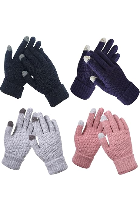 Guanti Invernali Touchscreen In Pelle – Modello Unisex Senza Dita, Perfetti Per Sci, Ciclismo E Attività All'Aperto, Morbidi E Caldi