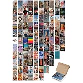 Postifull Vintage Poster Seti - Arkası Yapışkanlı Retro Poster Kolaj Set - 100 Adet - 10Cm*15Cm - Kutulu Set;