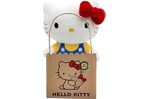 JOYTOY Joy Toy Hello Kitty Classic Eco Plush 24 cm dans Une Pochette en Carton réutilisable - La Peluche est composée à 100% de matériaux recyclés à partir de Bouteilles en Pet