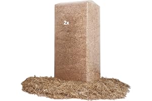 HEUKOENIG.DE Weizenstroh Doppelpack (2x20kg) als Einstreu für Kleintiere, kurz geschnitten (ca. 3cm) von Heukönig Gelb