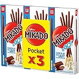 Mikado Cioccolato al Latte, Bastonicino Sottile e Croccante, Ricoperto di Gustoso Cioccolato al Latte, Pratico da mangiare e 