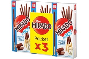 MONDELEZ INTERNATIONAL Mikado Cioccolato al Latte, Bastonicino Sottile e Croccante, Ricoperto di Gustoso Cioccolato al Latte, Pratico da mangiare e adatto per ogni occasione, 3x39g (3 Confezioni da 39g)