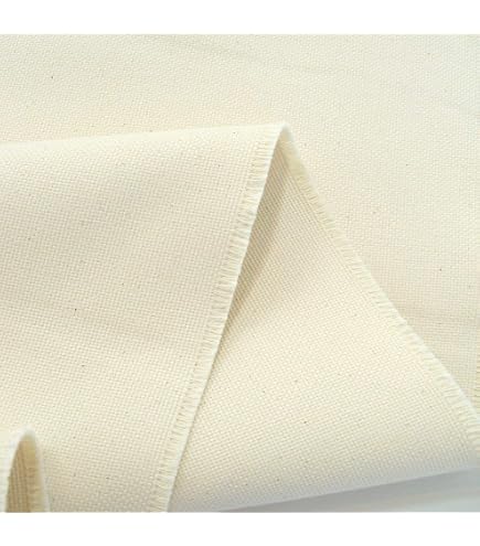 TOLKO Witte Molton Katoenen Stof – 50 Cm, 240 Cm Breed, Oeko-Tex Klasse 1, Zacht, Bio-Katoen, Voor Kleding, Gordijnen & Meer