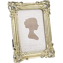 AELS Cornice portafoto vintage, 10 x 15 cm, elegante cornice ovale