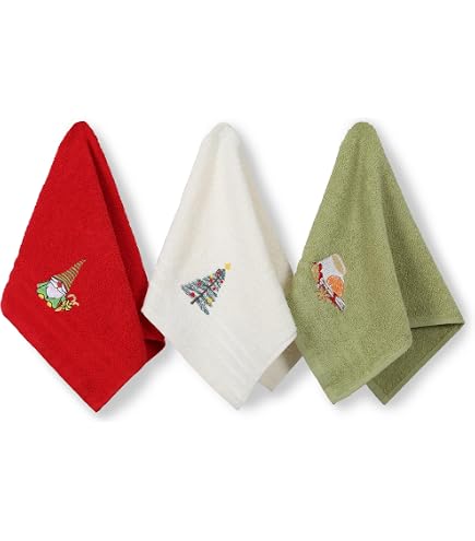 Lot De 3 Petites Serviettes En Coton 30x50 Cm - Serviettes Mains Visage Invités Thème Maritime Phare Mouette Bouée