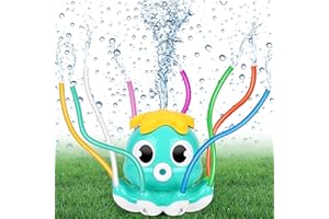 Rawhui Jeux d'eau d'exterieur pour Enfant Jet d'eau Enfant Jeu d'eau Sprinkler Jouets d'arrosage Arroseurs Jeu d'eau Pieuvre Jeux Exterieur, Jouet d'eau de Jardin