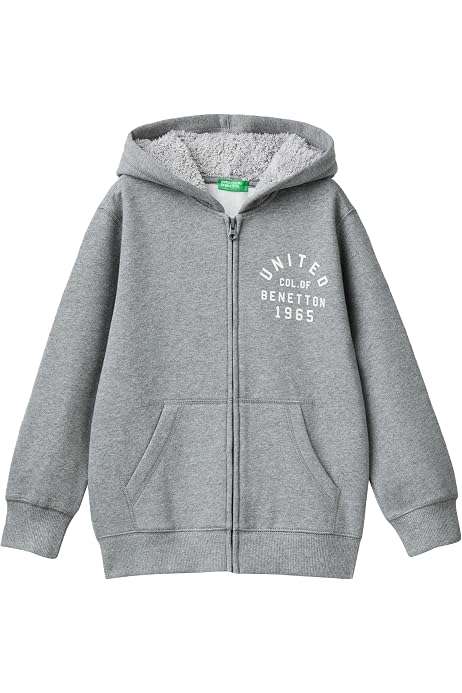 Sweat à Capuche United Colors Of Benetton Pour Garçon - 100% Coton - Logo Imprimé - Coupe Décontractée - 2