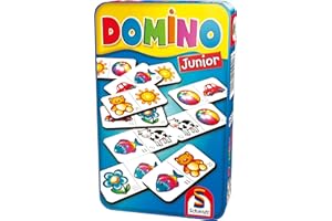 Schmidt Spiele 51240 Domino Junior, Bring Mich mit Spiel in der Metalldose