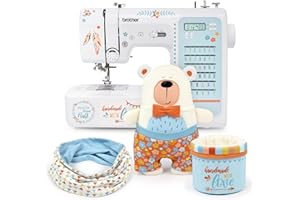 Computer Nähmaschine für Einsteiger & Fortgeschrittene: brother FS-40s kullaloo edition, inkl. Nähset, Fingerschutz & Stickern