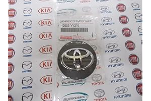 Cache-moyeu d'origine en alliage de carbone pour Toyota Auris, Avensis, Verso 42603-YY210