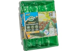 Gro-Sure 70200227 Visiroot twin Propagator Set kit, Green