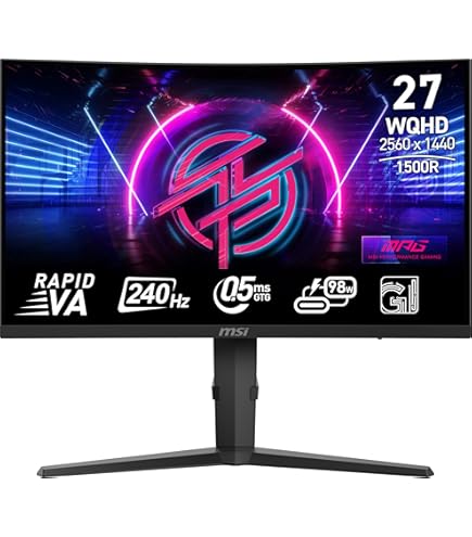 MSI ゲーミングモニター 27インチ WQHD 240Hz MSI just announced one of the world's first 240Hz 27-inch 4K
