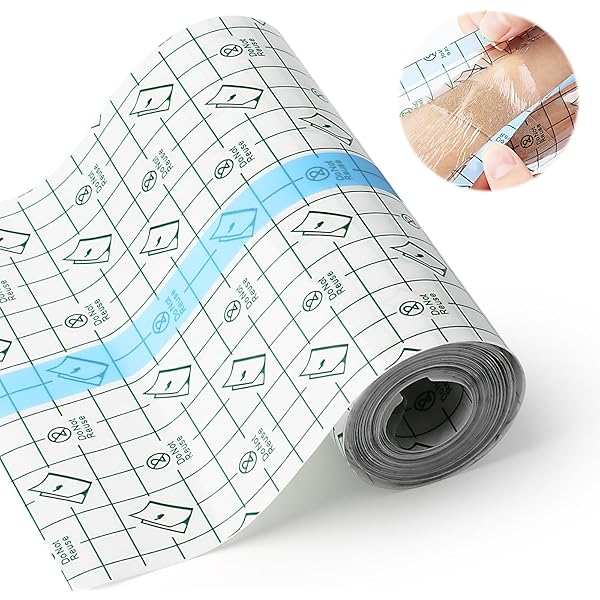 50 Feuilles Bandage De Soin De Tatouage,Pansement Etanche,Bandage Adhésif Extensible,Tatouages Bandage étanche Transparent,Seconde Peau Pansements Protecteurs,pour Douches, Sport,Protéger Tatouage