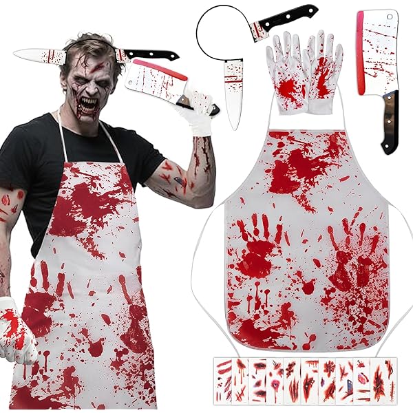 T-shirt Halloween Enfant Zombie Sanglant - Coton 100% - Manches Courtes - Pour Déguisement, Chasse Aux Bonbons