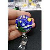 Apptaki Van Gogh Yıldızlı Gece Yoyo Yaka Kartığı Yoyo Kartlık - YOY0087
