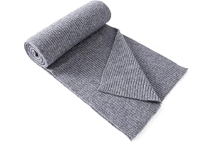 Lallier Sciarpa a coste classica in misto lana e cashmere Sciarpa invernale ultra morbida per donne e uomini con confezione regalo