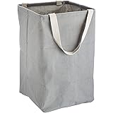 Amazon Basics Fabric Storage Bin - Tall Cube, Charcoal Grey
