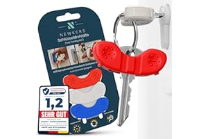 NEWKERS [Lot de 3] Aide à la rotation des clés – Aide à clé ergonomique pour personnes âgées | Personnes à mobilité réduite | Cadeau pour femmes, hommes, enfants | Porte-clés | Aide quotidienne
