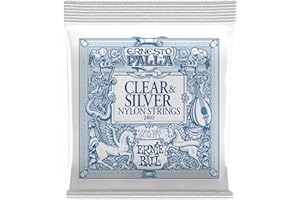 Ernie Ball Ernesto Palla Clear and Silver Nylon Classical Guitar Strings