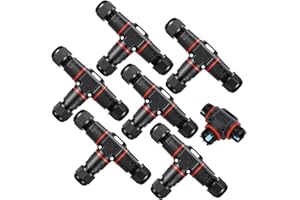 BOSYTRO 6 Piezas Conectores de Cable IP68 Impermeables, para Diámetro de Cable Ø3-12 mm, 3 Pines Empalmes Cables Electricos, Conexión rápida