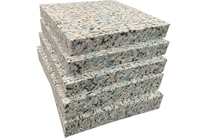 AMANSTYLE LTD Extra Firm 6lb Recon Foam Sheet – Cut to Size Upholstery Foam for Seat Pads, Campervan Beds, Wheelchairs, Pet Beds, DIY Projects – Heavy Duty Support | Made in UK (19" x 19" x 1")