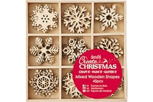 PAPERMANIA Create Christmas docrafts, Crear y Realizar, Madera, Beige, 1.51 x 10.36 x 12.44 cm