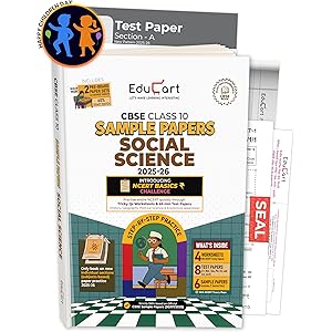 Educart CBSE Sample Paper Class 10 2025-26 Social Science (Introducing exclusive step-by-step new practice concept on 2026 pa
